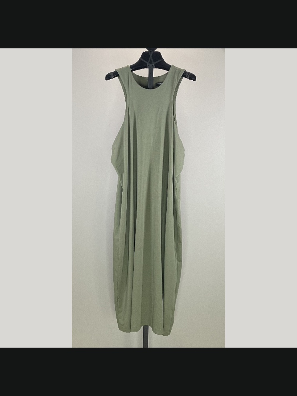 NEW Banana Republic Dress Womens XXL green shift midi preppy casual